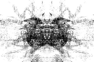 Siyah ve beyaz grunge arka planı. Klasik, soyut, eski bir arka plan. Çatlaklar, çizikler, eski yüzeydeki lekeler