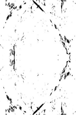 Siyah ve beyaz grunge arka planı. Klasik, soyut, eski bir arka plan. Çatlaklar, çizikler, eski yüzeydeki lekeler