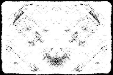 Siyah ve beyaz grunge arka planı. Klasik, soyut, eski bir arka plan. Çatlaklar, çizikler, eski yüzeydeki lekeler