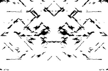 Grunge siyah ve beyaz soyut arka plan. Çizik dokusu, çentikler, çatlaklar, toprak, sürtünme. Koyu tek renkli yüzey