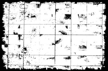 Grunge siyah ve beyaz soyut arka plan. Çizik dokusu, çentikler, çatlaklar, toprak, sürtünme. Koyu tek renkli yüzey