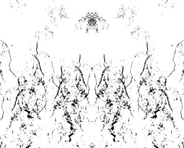 Grunge siyah ve beyaz soyut arka plan. Çizik dokusu, çentikler, çatlaklar, toprak, sürtünme. Koyu tek renkli yüzey