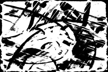 soyut siyah ve beyaz grunge şablonu, vektör illüstrasyonu