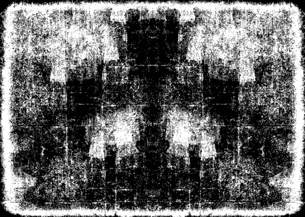 Templat Grunge Hitam Dan Putih Abstrak Ilustrasi Vektor - Stok Vektor