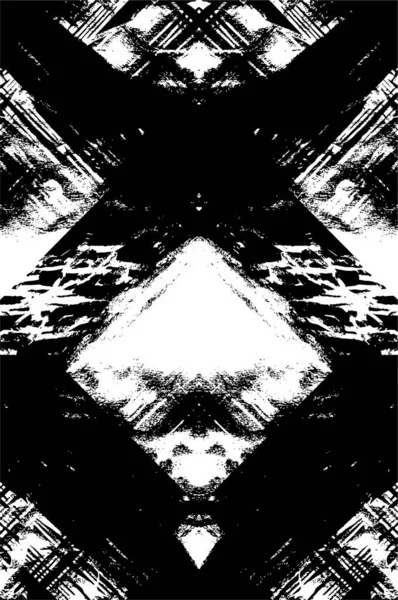 Grunge Czarno Białe Teksturowane Abstrakcyjne Tło — Wektor stockowy