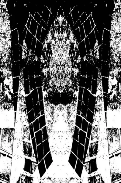 Fundo Grunge Abstrato Textura Monocromática Preto Branco Texturizado Fundo — Vetor de Stock