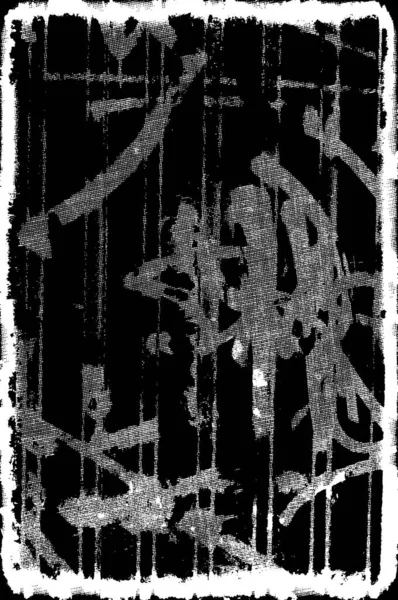 Black White Monochrome Old Grunge Vintage Weathered Background — Stock Vector