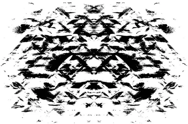 Abstract Grunge Geometrisch Patroon Zwart Wit Achtergrond — Stockvector