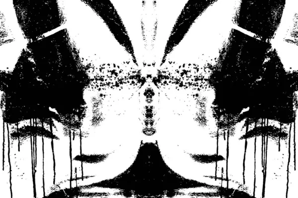 Abstraktní Grunge Geometrický Vzor Černé Bílé Pozadí — Stockový vektor