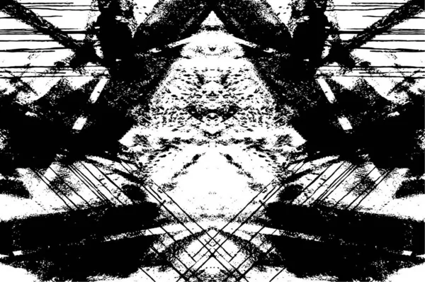 Grunge Padrão Preto Branco Partículas Monocromáticas Textura Abstrata —  Vetores de Stock