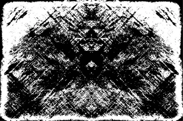 Ασπρόμαυρη Απεικόνιση Αφηρημένο Σχέδιο Grunge Μονόχρωμη Σχεδίαση — Διανυσματικό Αρχείο