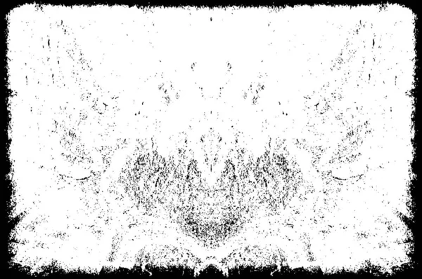 Schwarz Weiß Illustration Mit Abstraktem Grunge Muster Monochromes Design — Stockvektor
