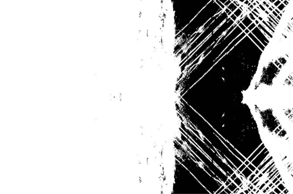 Чорно Біла Ілюстрація Абстрактним Грандж Візерунком Монохромний Дизайн — стоковий вектор
