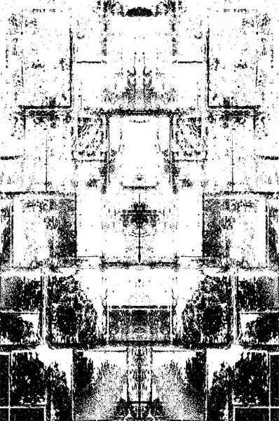Černobílá Ilustrace Abstraktním Grunge Vzorem Monochromatický Design — Stockový vektor