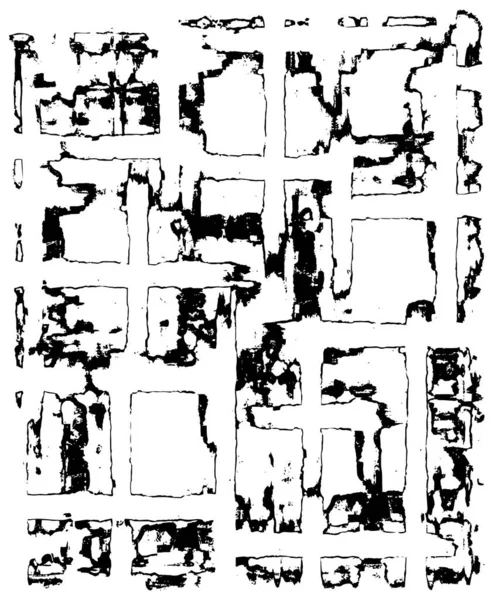 黑色和白色的图解 带有抽象的模糊图案 单色设计 — 图库矢量图片