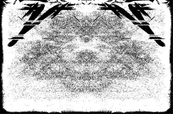 Grunge Zwart Wit Abstracte Achtergrond Textuur Van Krassen Chips Scheuren — Stockvector