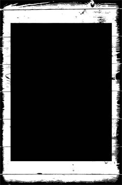 soyut siyah ve beyaz grunge çerçeve, vektör illüstrasyonu