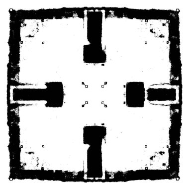 soyut siyah ve beyaz grunge şablonu, vektör illüstrasyonu