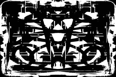 soyut siyah ve beyaz grunge şablonu, vektör illüstrasyonu