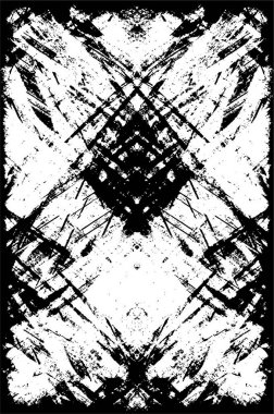 soyut siyah ve beyaz grunge şablonu, vektör illüstrasyonu