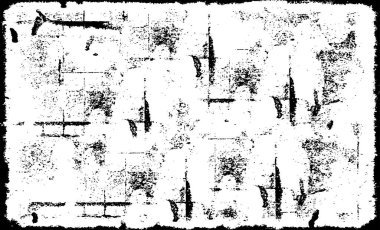 Koyu Grunge Geometrik Deseni