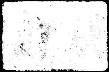 Çatlamış beton, taş ya da asfaltın sıkıntılı örtülü dokusu. Grunge 'un arka planı. soyut yarım ton vektör çizimi