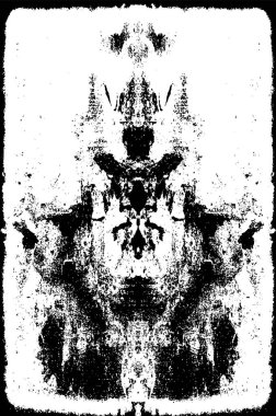 Koyu Grunge Geometrik Deseni