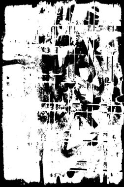 Koyu Grunge Geometrik Deseni