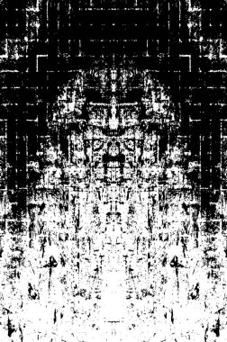 Koyu Grunge Geometrik Deseni