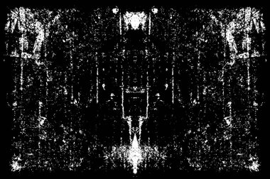 Koyu Grunge Geometrik Deseni