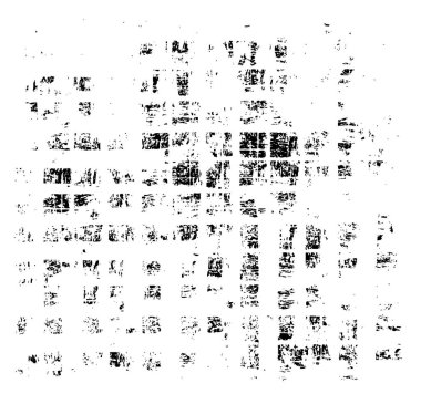 Çatlamış beton, taş ya da asfaltın sıkıntılı örtülü dokusu. Grunge 'un arka planı. soyut yarım ton vektör çizimi