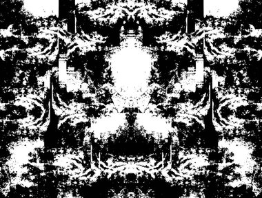 Siyah beyaz monokrom eski grunge vintage eskimiş arka plan soyut antika desenli retro model