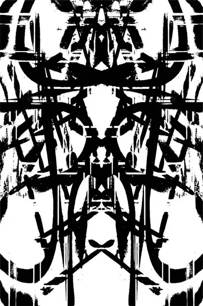 Schwarz Und Weiß Monochrom Textur Grunge Vintage Verwitterten Hintergrund Abstrakte — Stockvektor