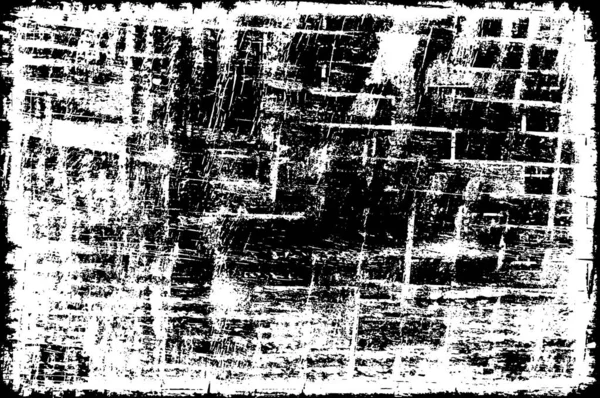Чорно Білий Монохромний Грандж Накладання Елемента Візерунок Кола Логотип Значок — стоковий вектор