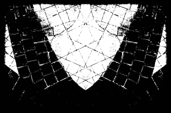 Koyu Grunge Geometrik Deseni — Stok Vektör