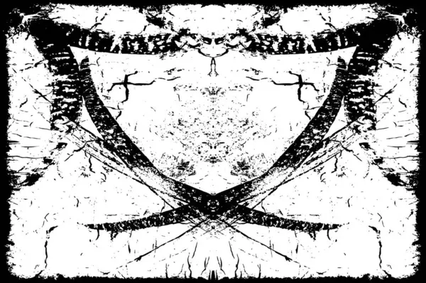 Grunge Texture Astratta Illustrazione Bianco Nero — Vettoriale Stock
