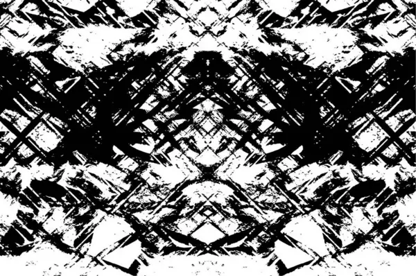 Grunge Absztrakt Textúra Fekete Fehér Illusztráció — Stock Vector