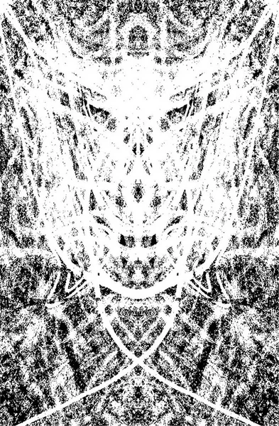 Grunge Textura Abstracta Ilustración Blanco Negro — Vector de stock