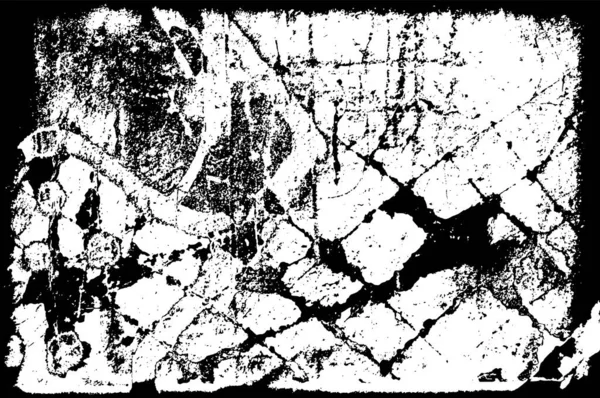 Vieux Grunge Monochrome Noir Blanc Vintage Fond Altéré Texture Antique — Image vectorielle