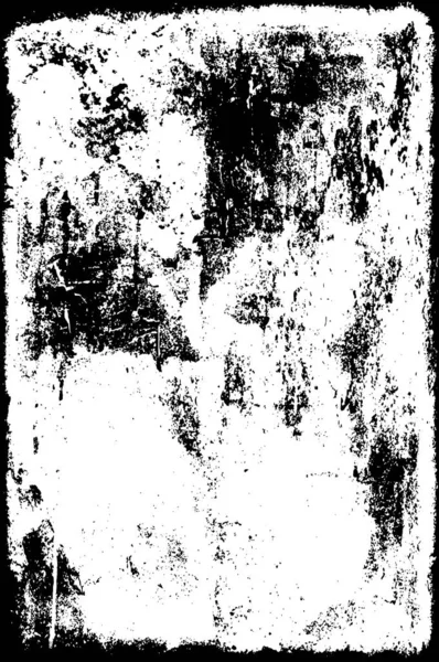 Preto Branco Monocromático Velho Grunge Vintage Resistiu Fundo Abstrato Textura — Vetor de Stock