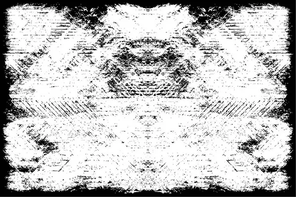 黒と白のモノクロームの古いグランジヴィンテージの風化した背景抽象的なアンティークの質感とレトロなパターン — ストックベクタ