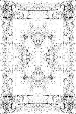 Siyah beyaz monokrom eski grunge vintage eskimiş arka plan soyut antika desenli retro model