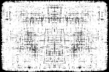 Siyah beyaz monokrom eski grunge vintage eskimiş arka plan soyut antika desenli retro model