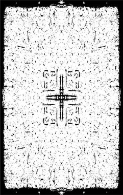 Siyah beyaz monokrom eski grunge vintage eskimiş arka plan soyut antika desenli retro model