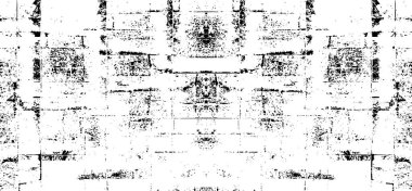 Siyah ve Beyaz Sorunlu Grunge Vektör Kaplama Şablonu. Koyu renkli eskimiş doku. Kirli Yaratıcı Tasarım Arkaplan Elementi