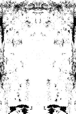 Siyah ve Beyaz Sorunlu Grunge Vektör Kaplama Şablonu. Koyu renkli eskimiş doku. Kirli Yaratıcı Tasarım Arkaplan Elementi