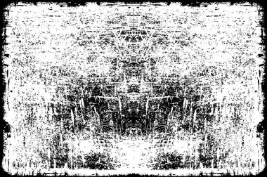 Siyah ve Beyaz Sorunlu Grunge Vektör Kaplama Şablonu. Koyu renkli eskimiş doku. Kirli Yaratıcı Tasarım Arkaplan Elementi