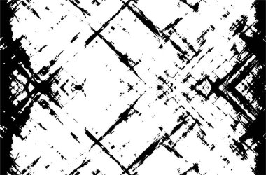 Siyah ve Beyaz Sorunlu Grunge Vektör Kaplama Şablonu. Koyu renkli eskimiş doku. Kirli Yaratıcı Tasarım Arkaplan Elementi