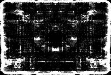 Siyah ve Beyaz Sorunlu Grunge Vektör Kaplama Şablonu. Koyu renkli eskimiş doku. Kirli Yaratıcı Tasarım Arkaplan Elementi