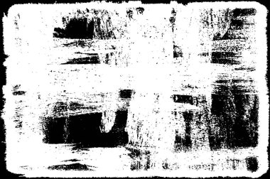 Siyah ve Beyaz Sorunlu Grunge Vektör Kaplama Şablonu. Koyu renkli eskimiş doku. Kirli Yaratıcı Tasarım Arkaplan Elementi